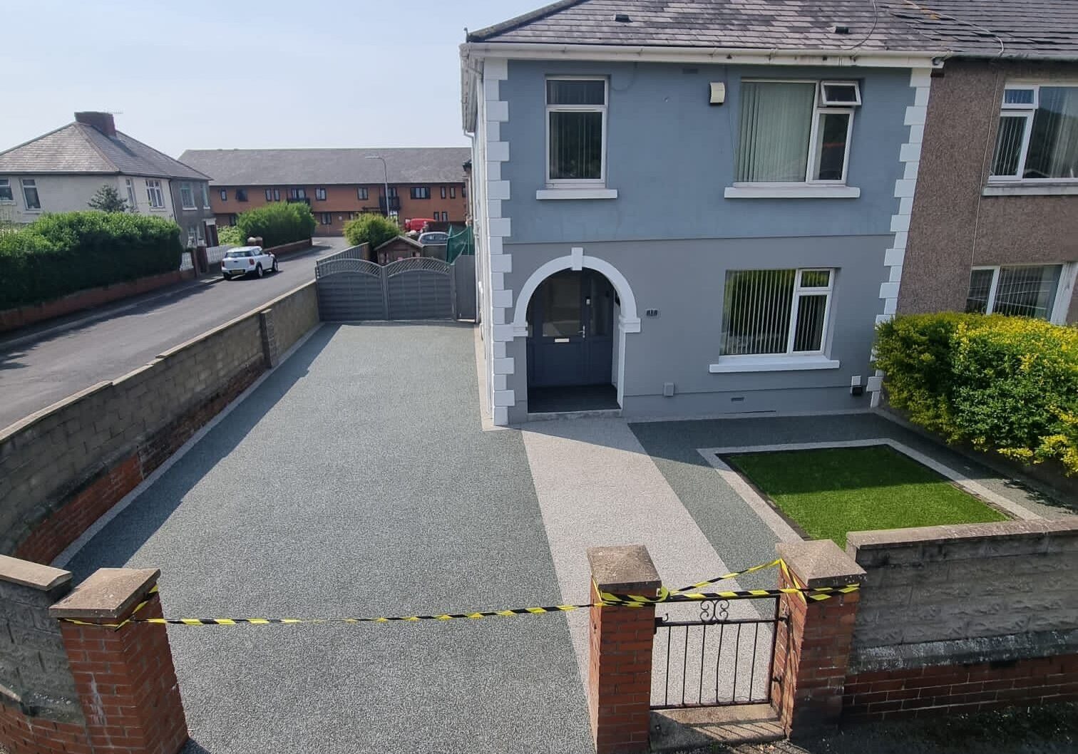 This is a photo of a Resin driveway carried out in Swansea. All works done by Resin Driveways Swansea