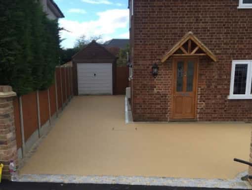 This is a photo of a Resin bound drive carried out in Swansea. All works done by Resin Driveways Swansea